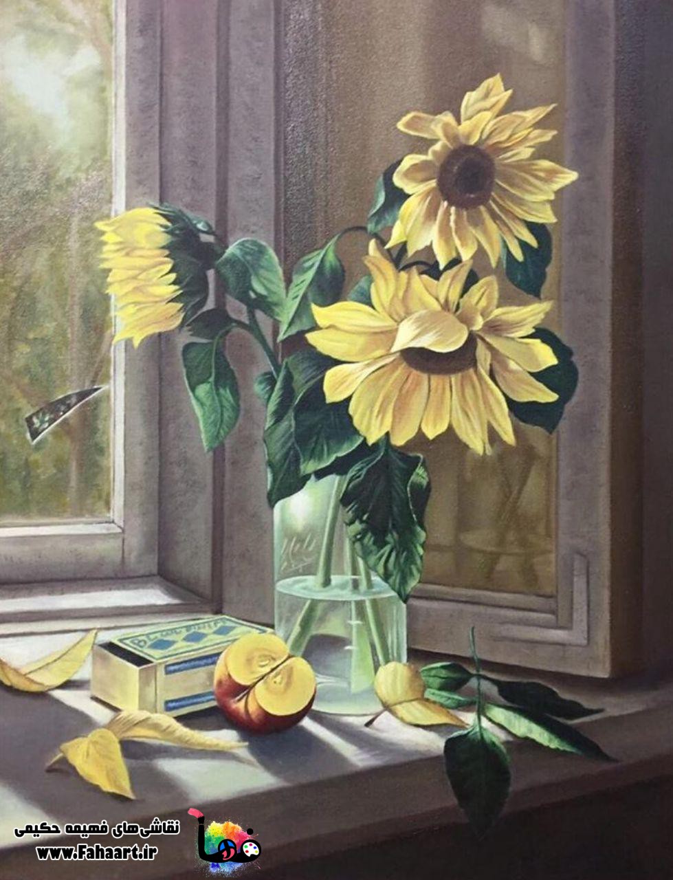 فها آرت | اثر فهیمه حکیمی | نقاشی رنگ و روغن طلوع