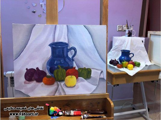 فها آرت | اثر فهیمه حکیمی | رنگ و روغن سرعتی رنگار