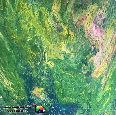 نقاشی با تکنیک آبستره