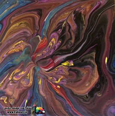 نقاشی با تکنیک آبستره