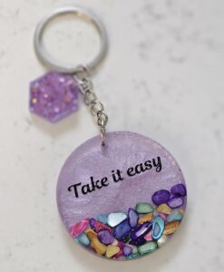 جاکلیدی رزینی جمله انگیزشی Take it easy کد 55